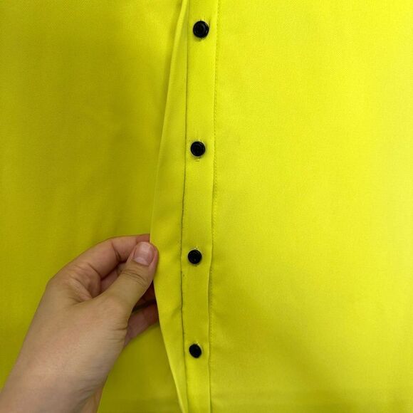 I. Madeline Lemon 🍋 Green Blouson Mini Sleeveless Dress Size Small - Picture 8 of 10